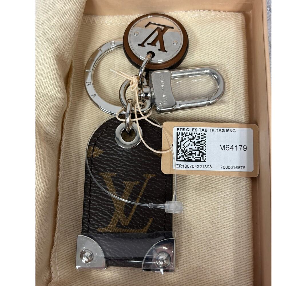 Louis Vuitton Travel Tag Keychain Charm M64179 NIB #71632